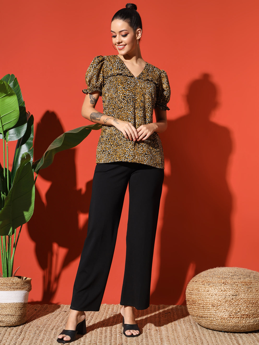 Tiger Print top