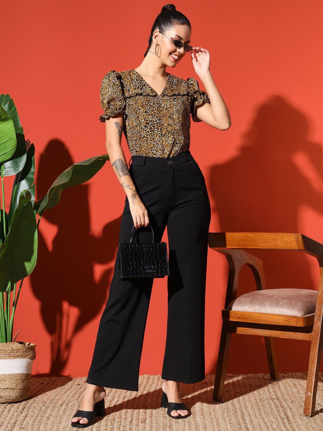 Tiger Print top