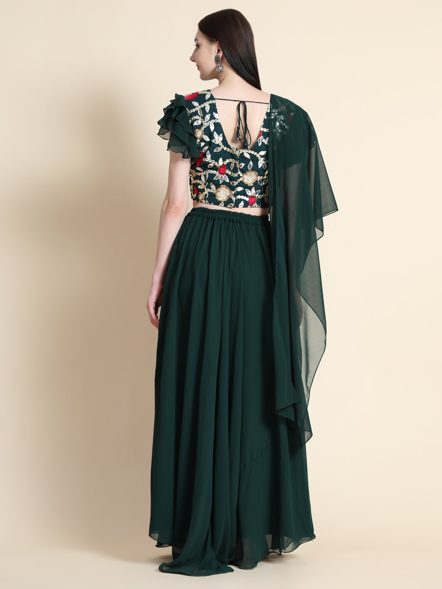 Georgette Readymade Lehenga Choli Set
