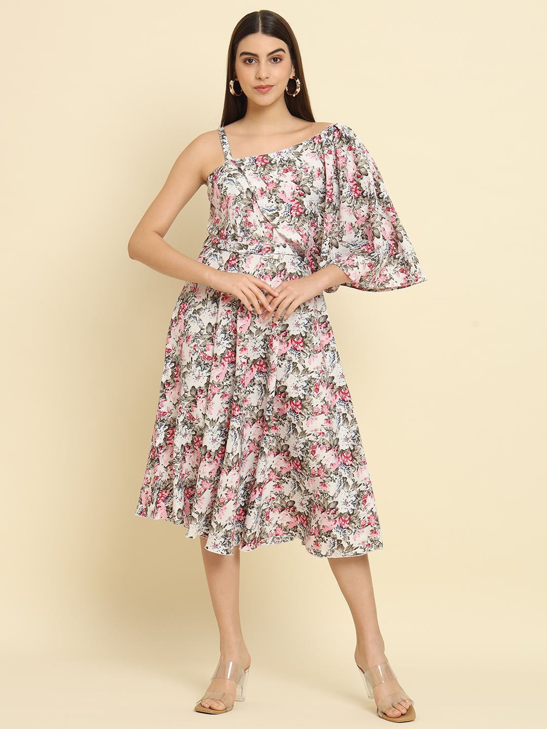 Rudraaksha One Shoulder Dress