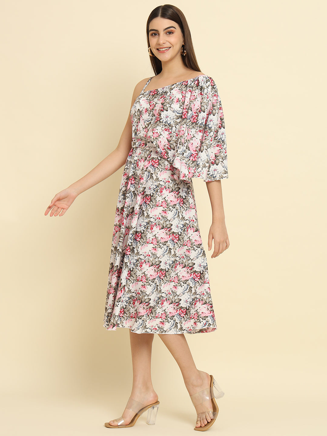 Rudraaksha One Shoulder Dress