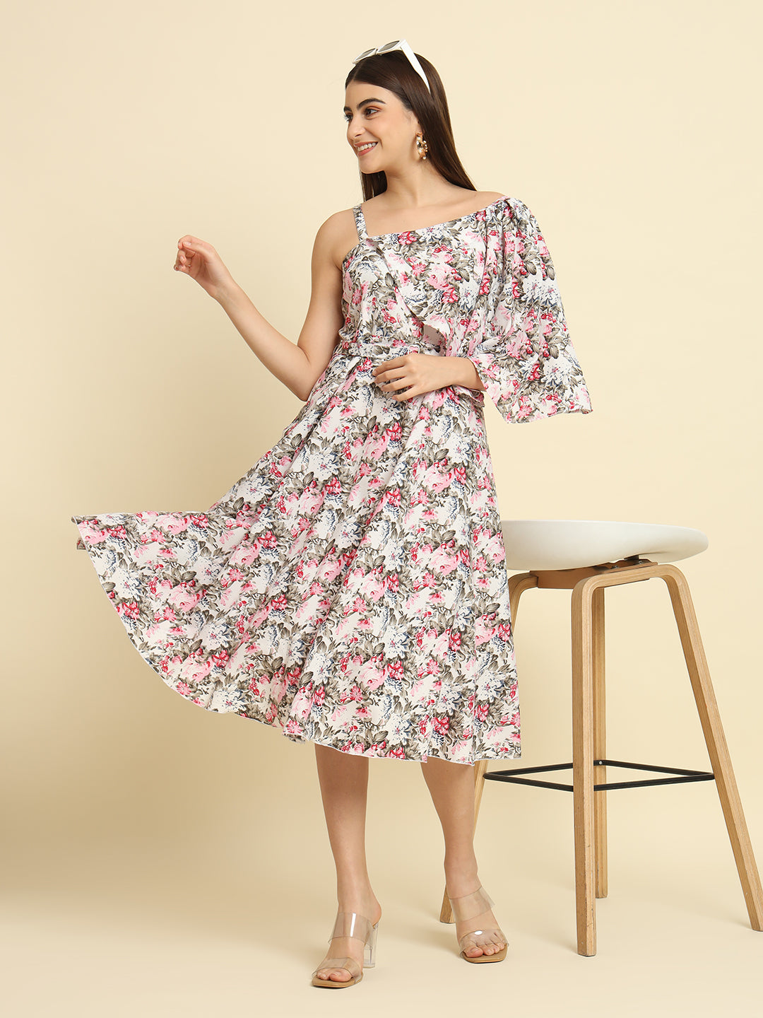 Rudraaksha One Shoulder Dress