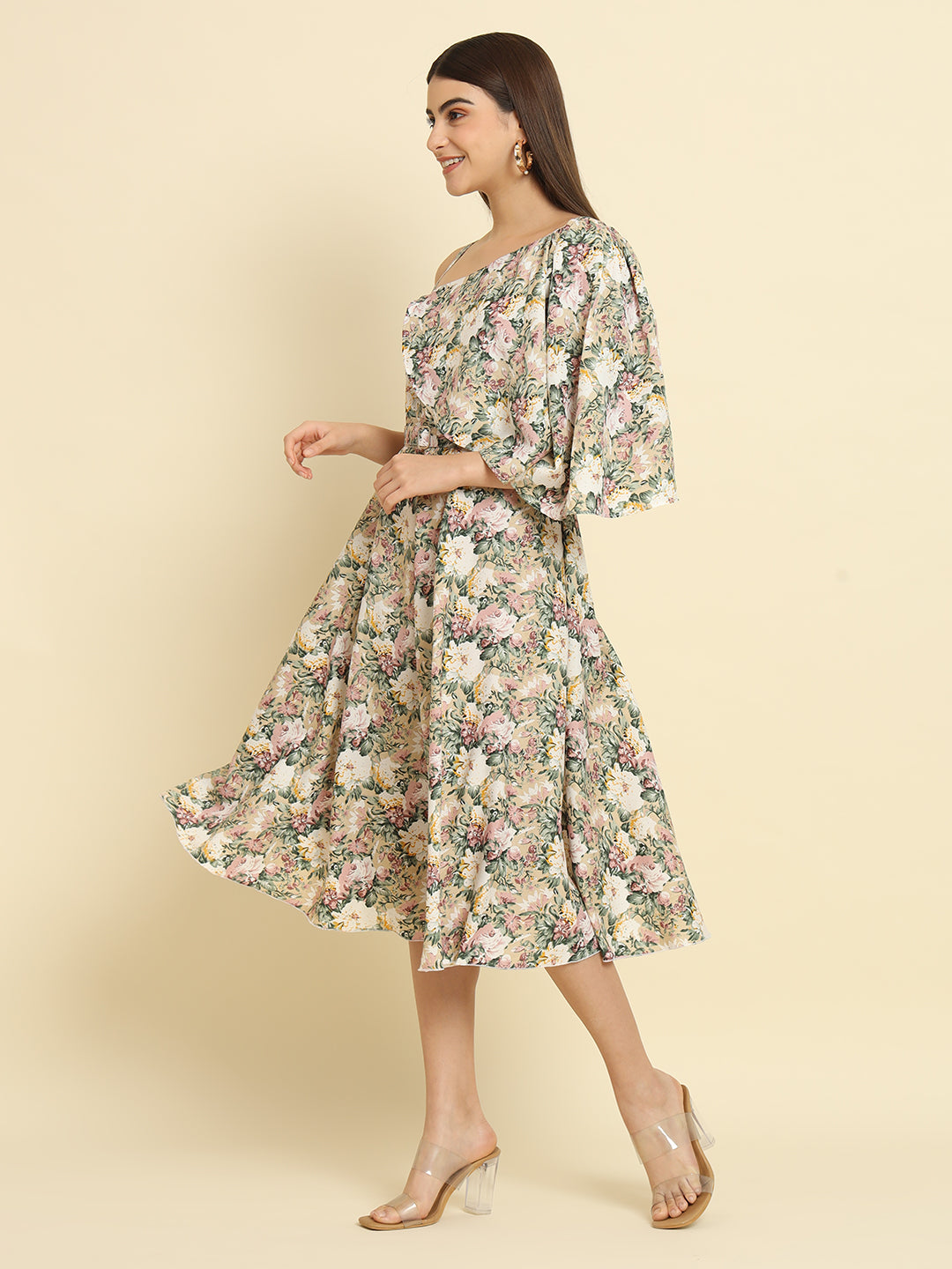 Rudraaksha One Shoulder Dress