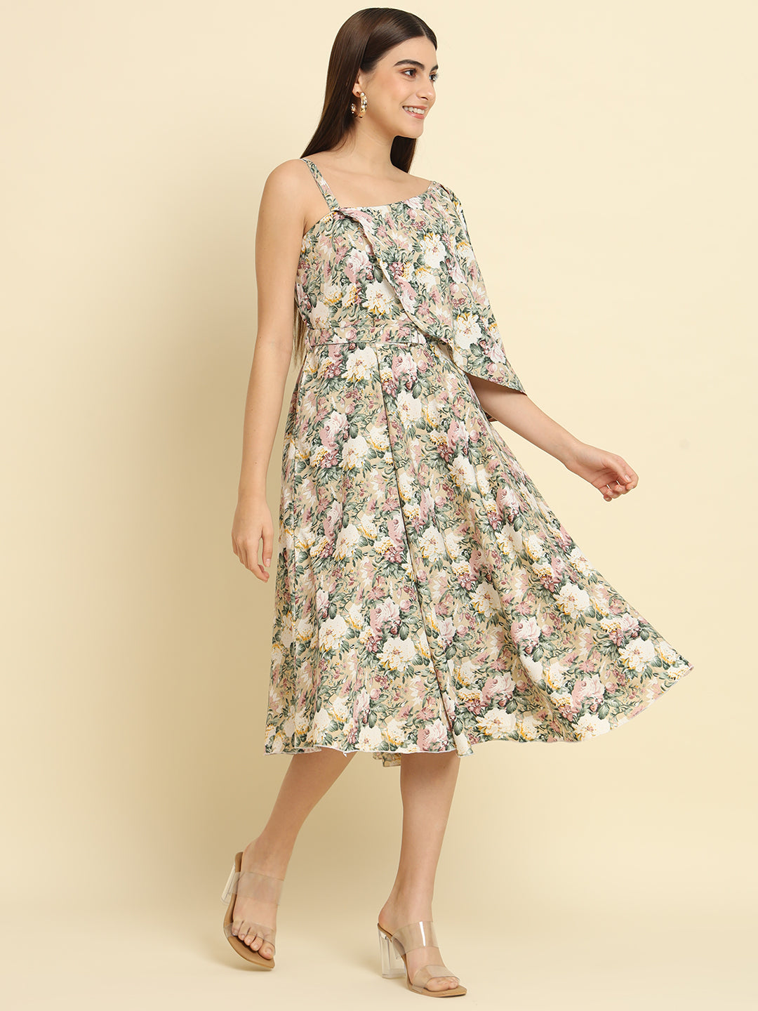 Rudraaksha One Shoulder Dress