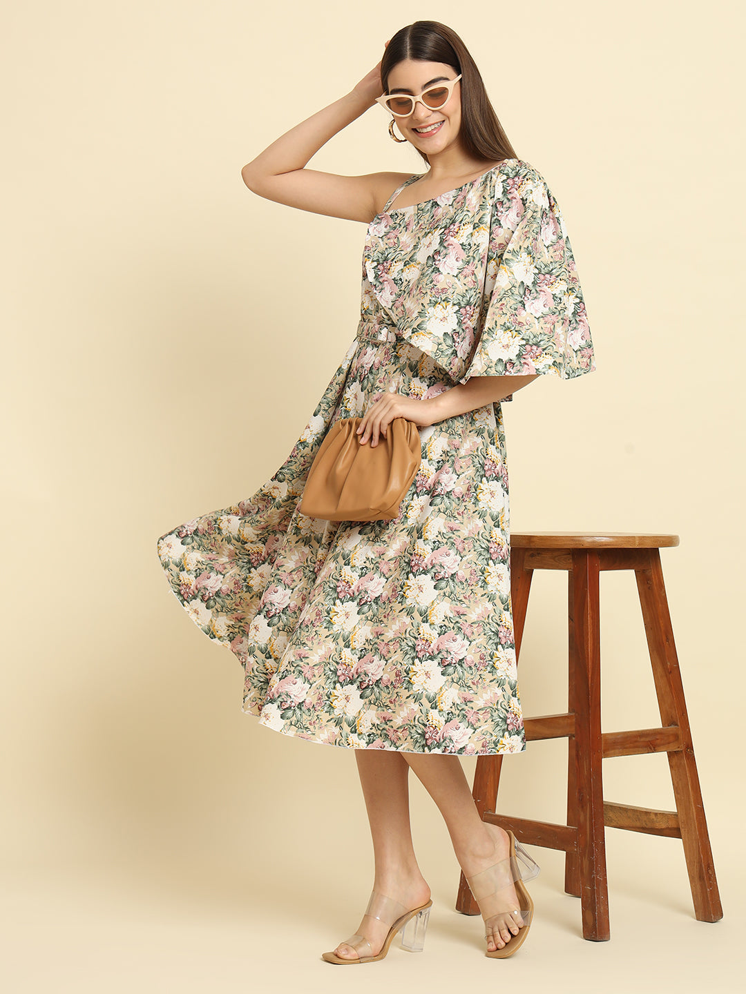 Rudraaksha One Shoulder Dress