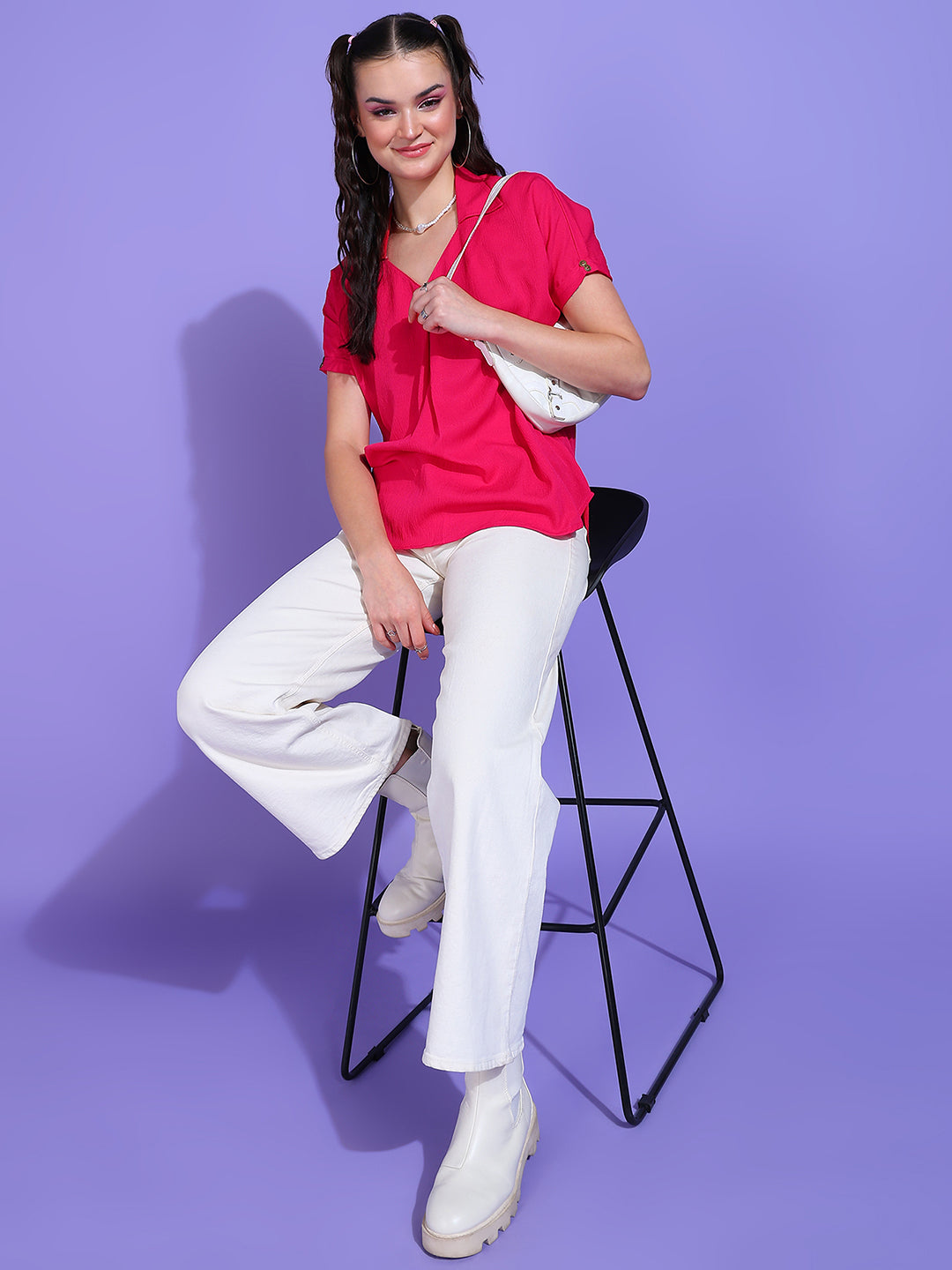 Delta Crepe Top