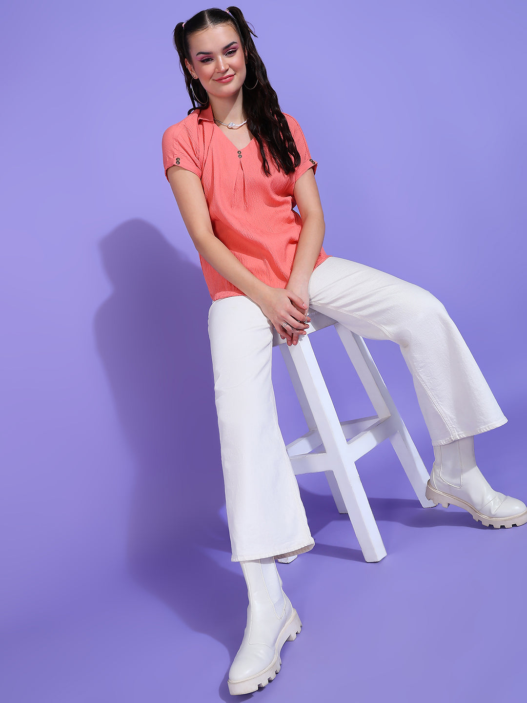 Delta Crepe Top