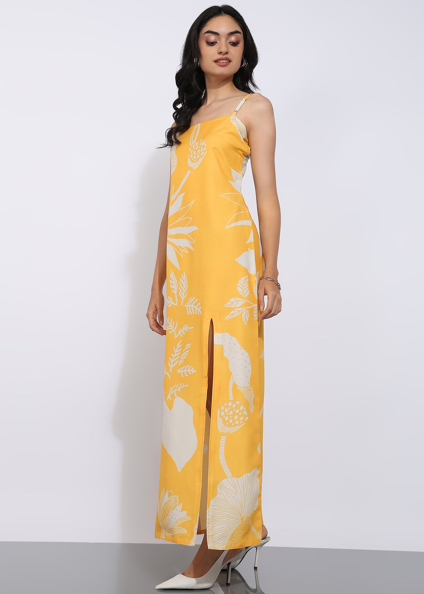 Rudraaksha Floral Slit Maxi Dress