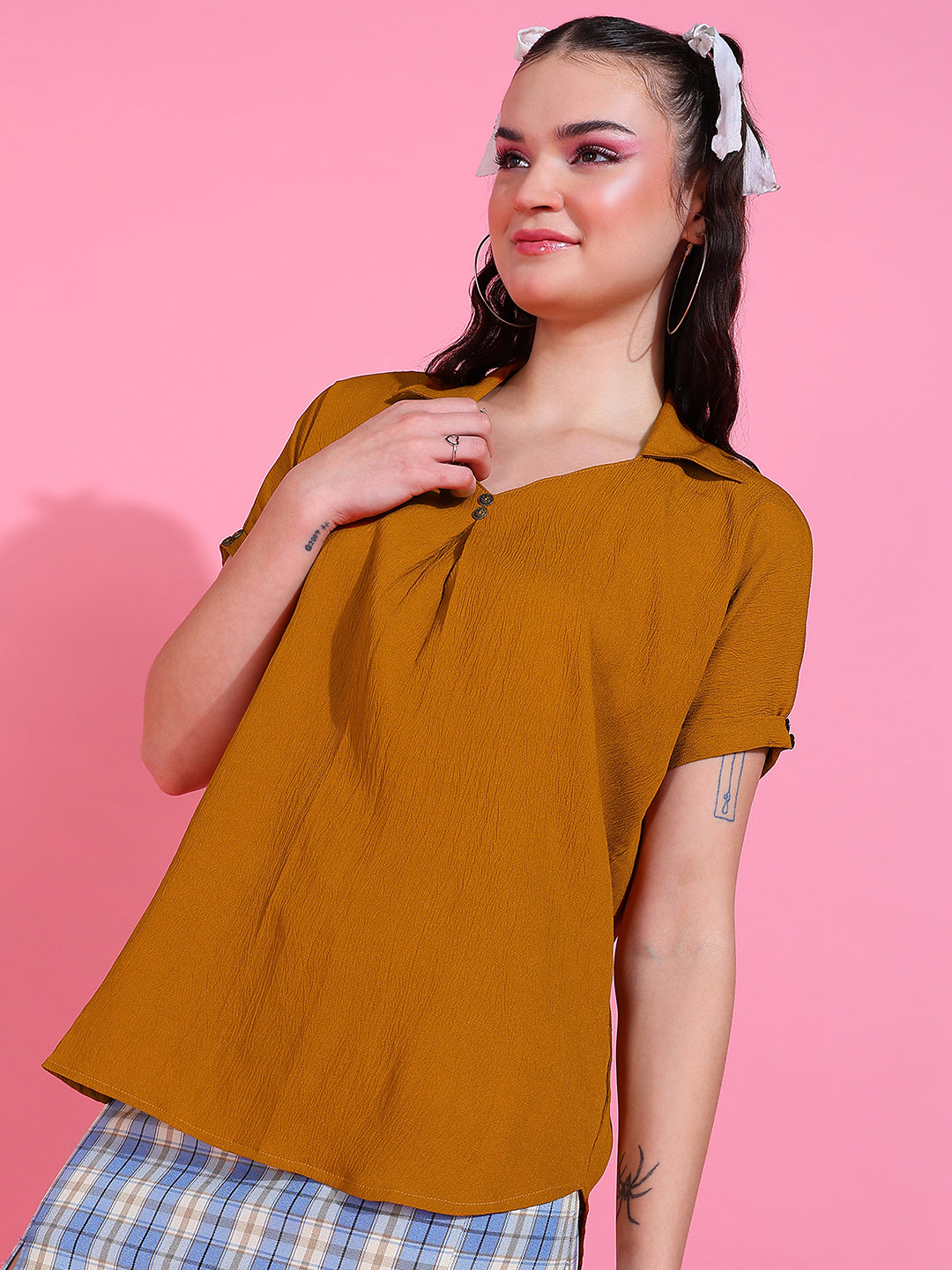 Delta Crepe Top