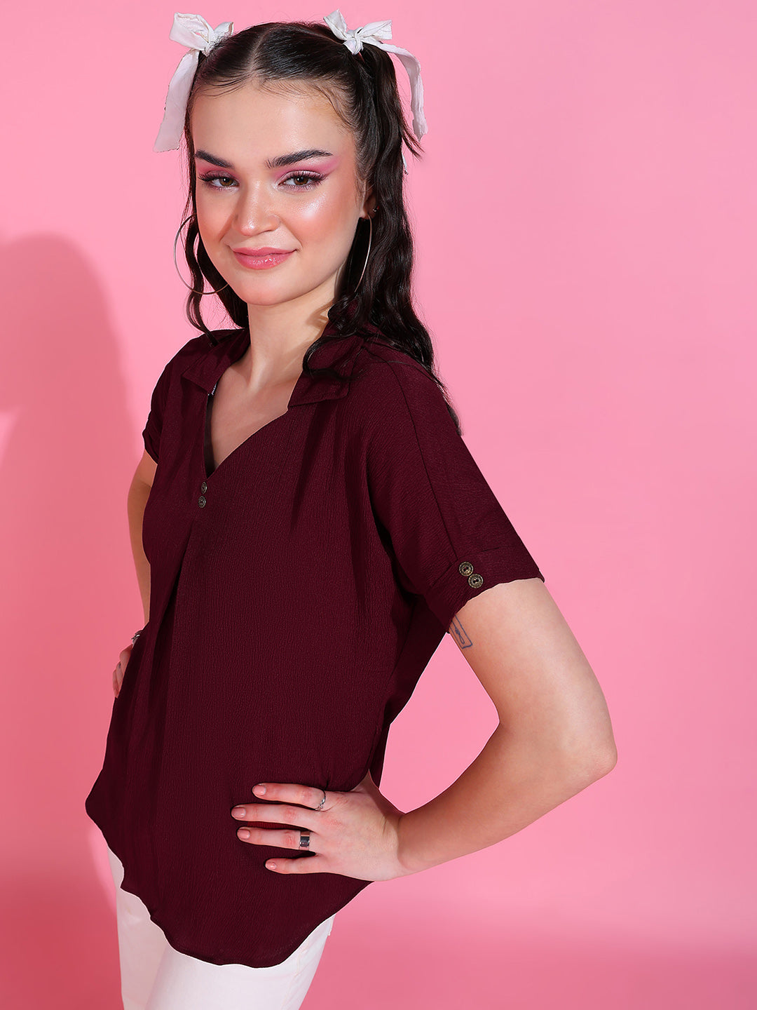 Delta Crepe Top