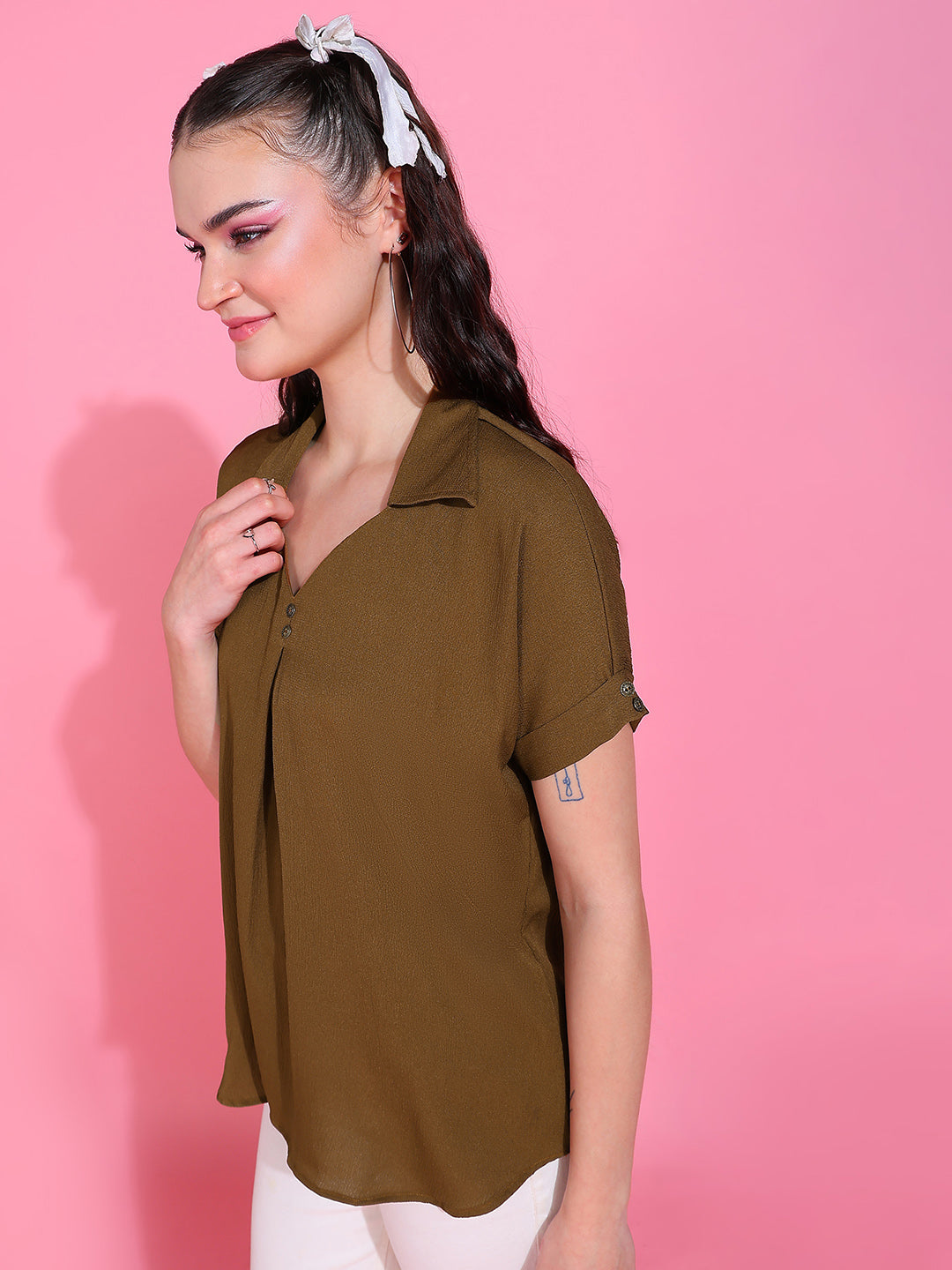 Delta Crepe Top