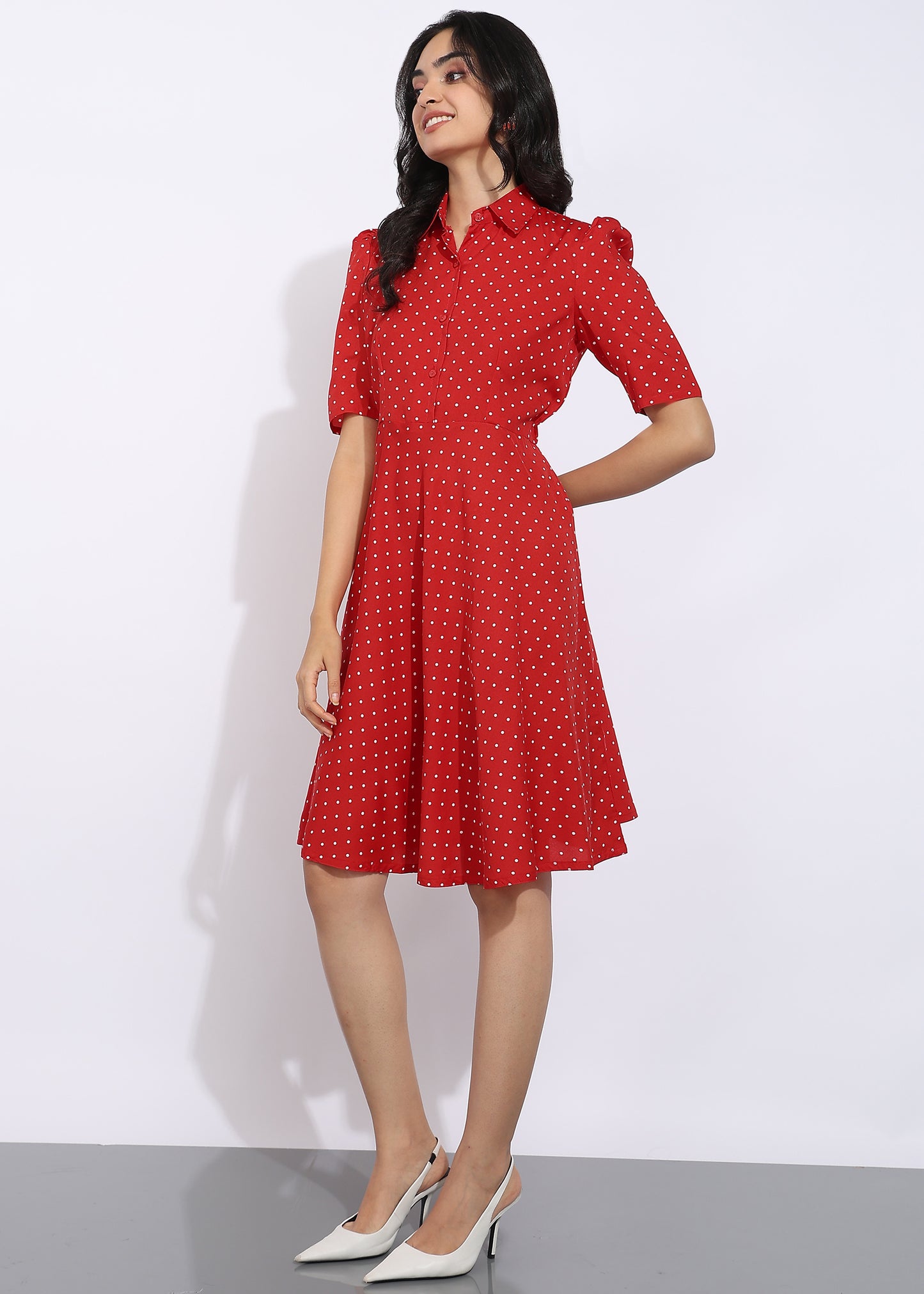 Rudraaksha Polka Dress