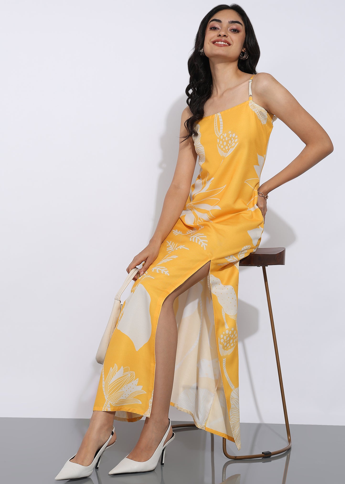 Rudraaksha Floral Slit Maxi Dress