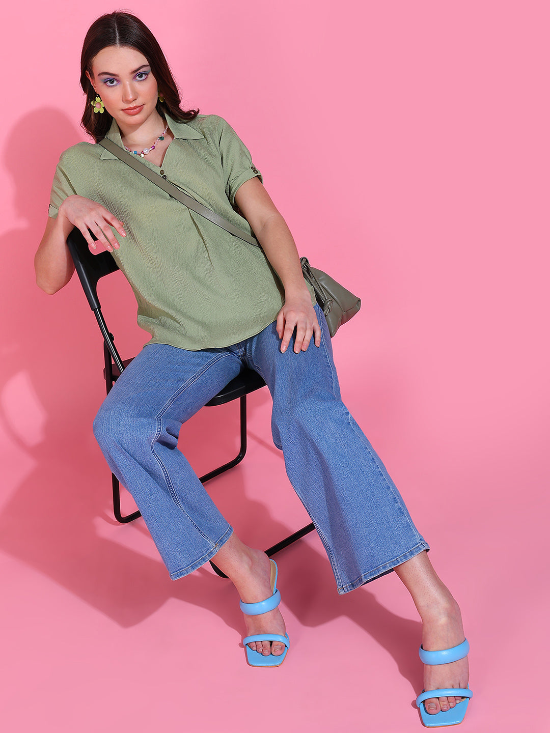 Delta Crepe Top