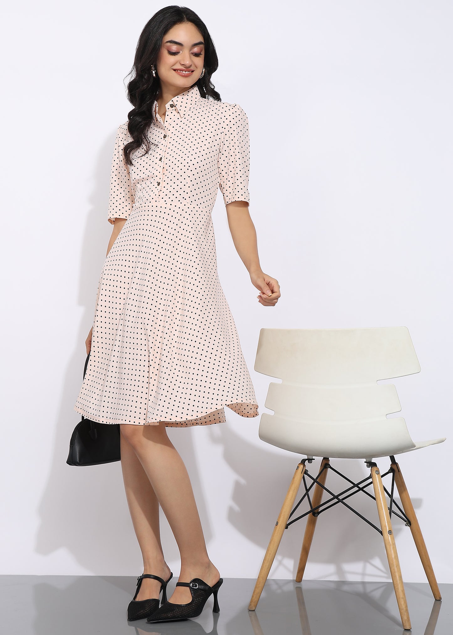 Rudraaksha Polka Dress