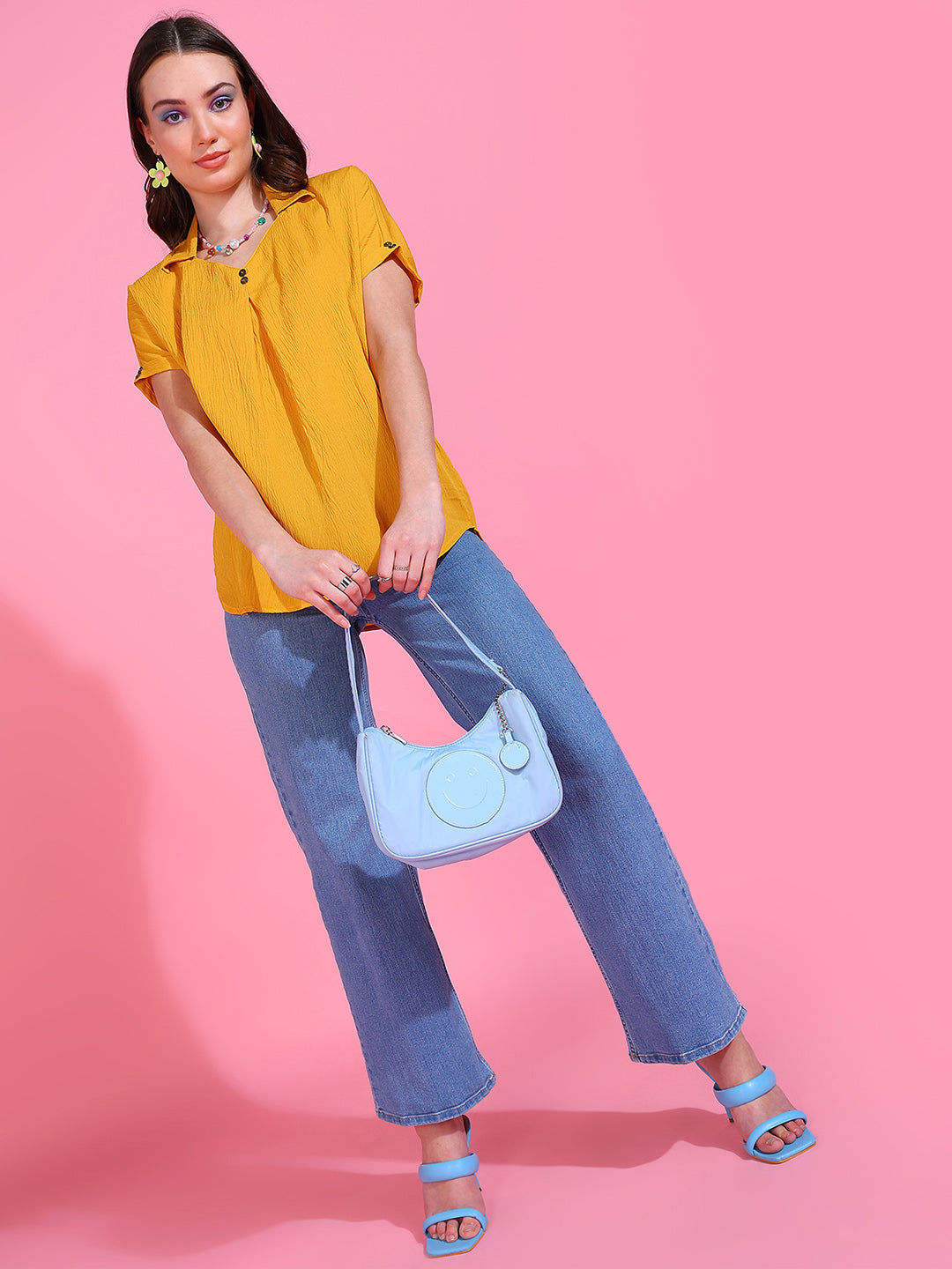 Delta Crepe Top