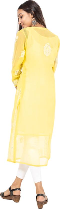 Georgette Chikankari Kurti