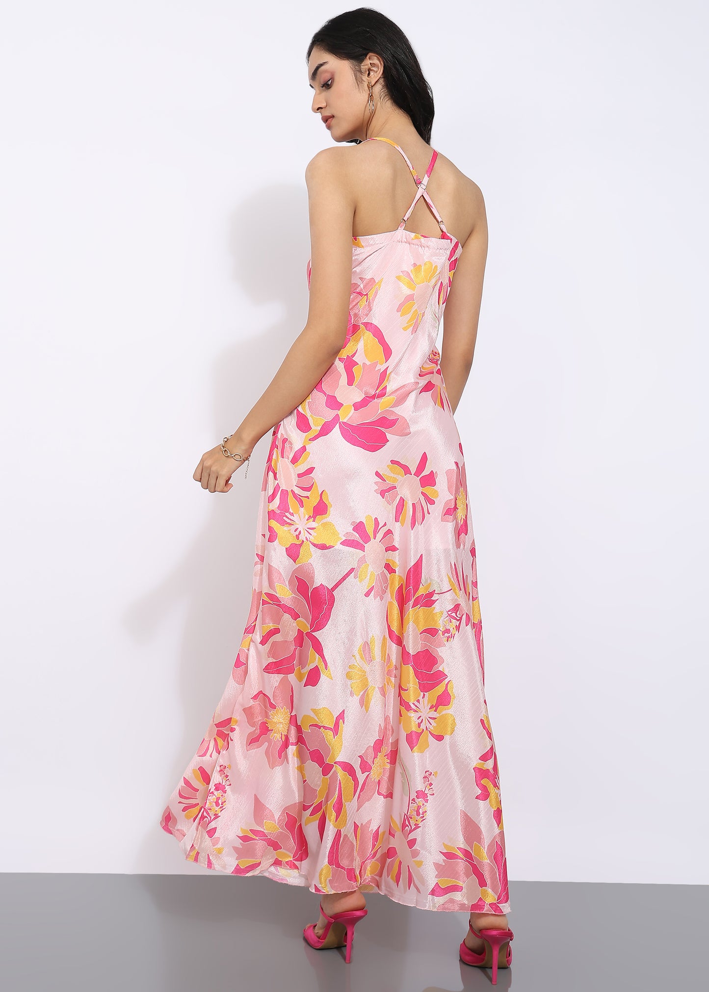 Rudraaksha Floral Slit Maxi Dress
