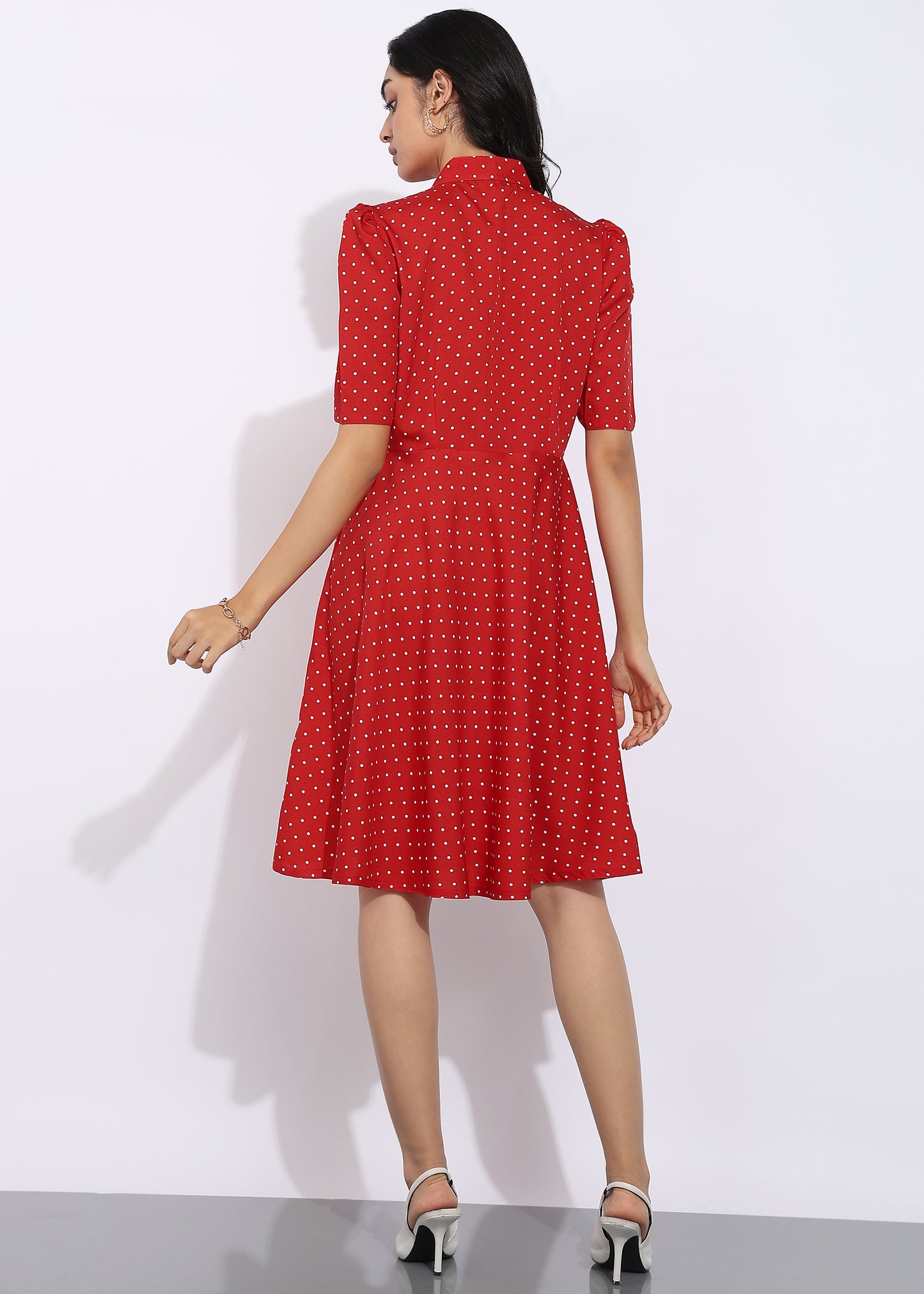 Rudraaksha Polka Dress