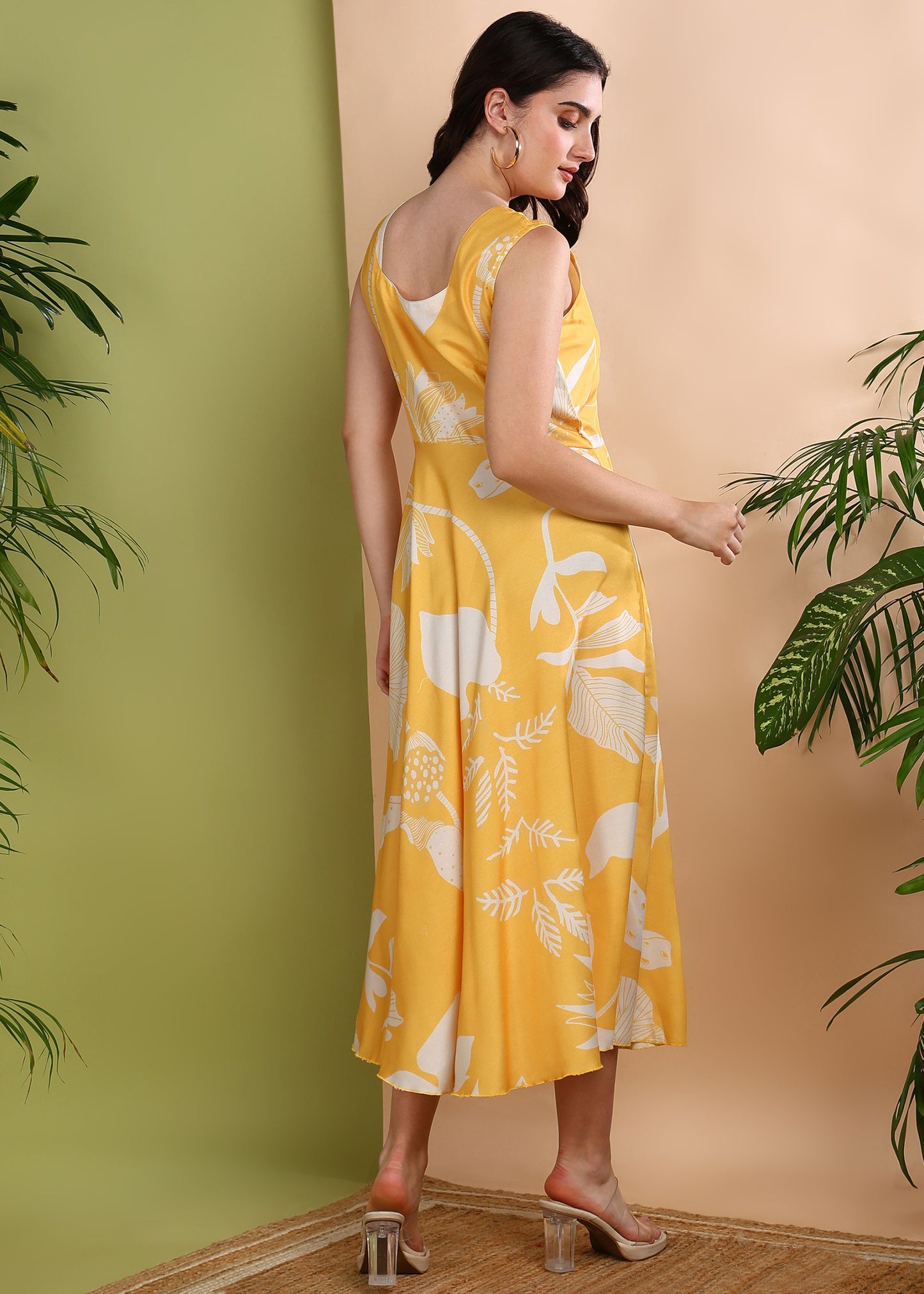 Rudraaksha trendy Cotton floral dress