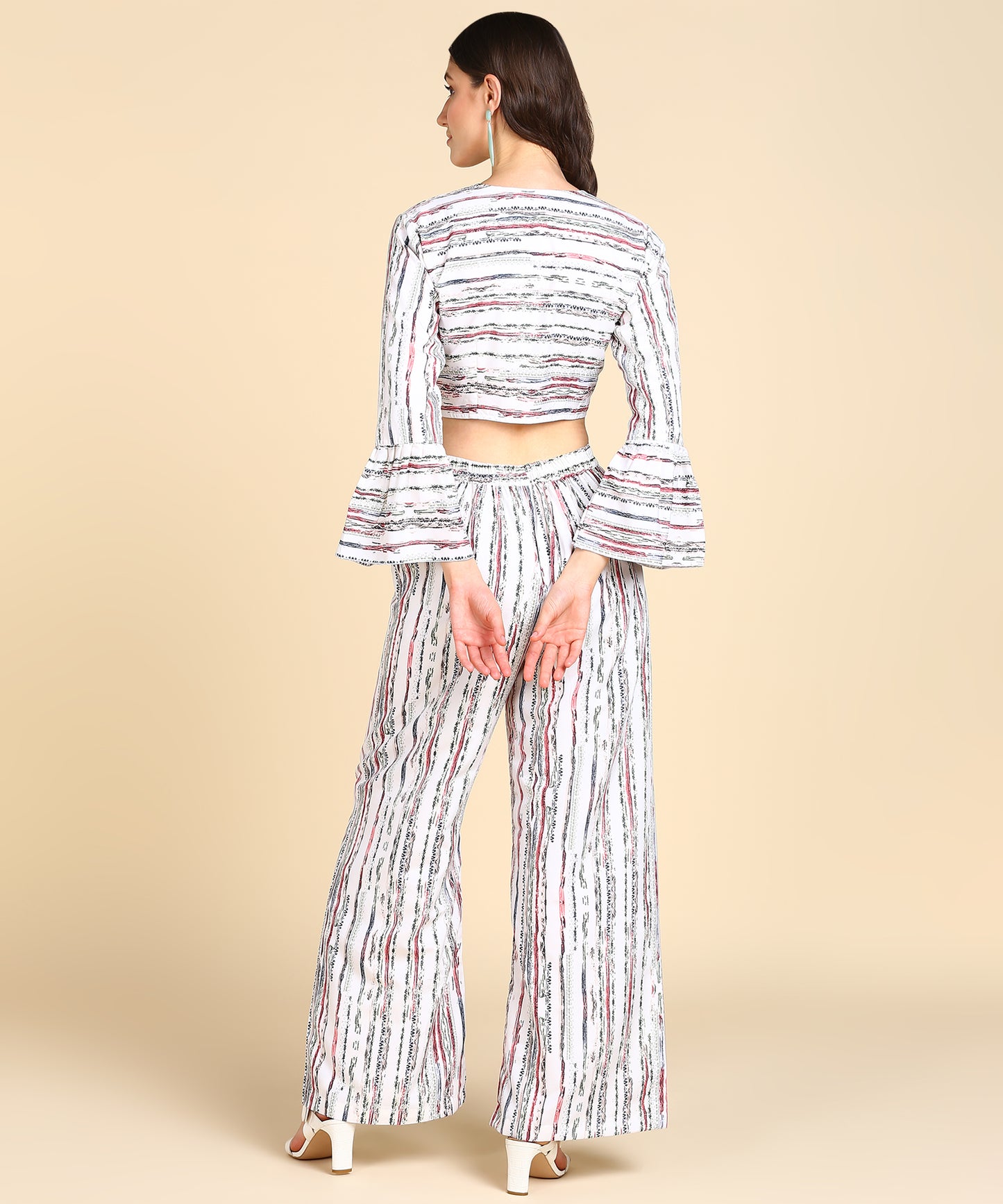 Bell Sleeve Printed Co-Ords Set