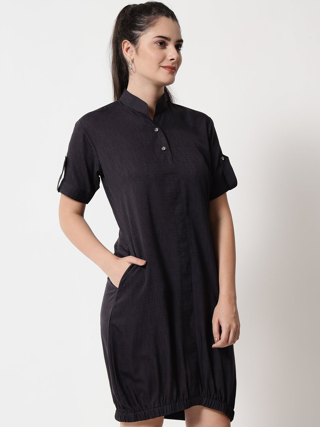 Elasticated short dress