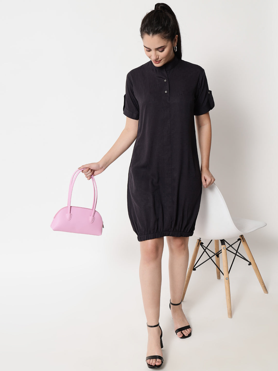 Elasticated short dress