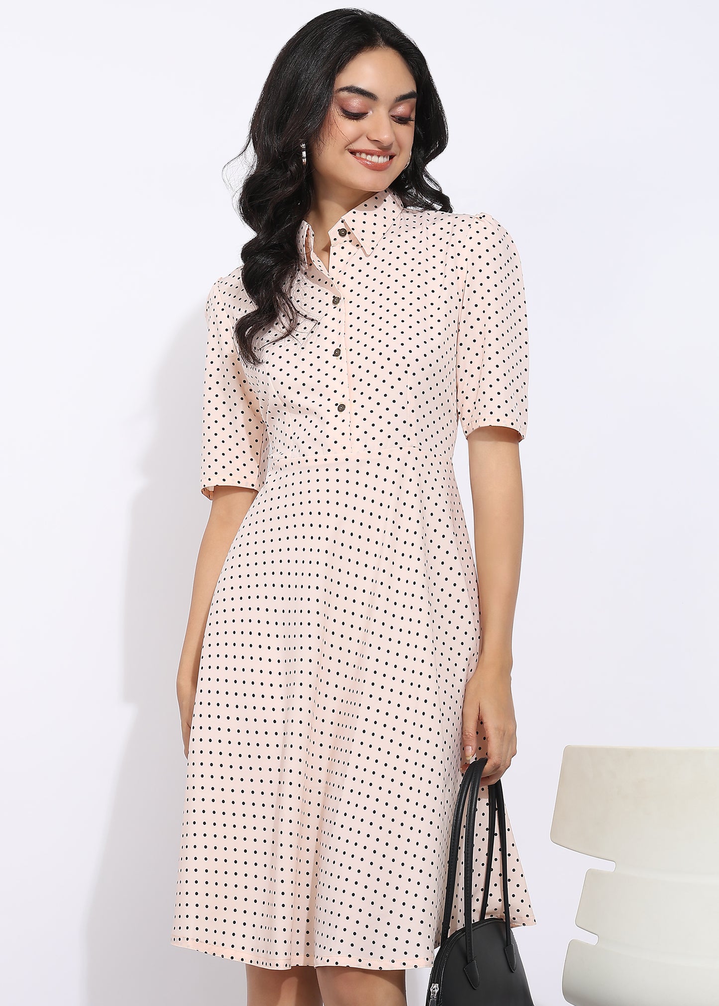 Rudraaksha Polka Dress