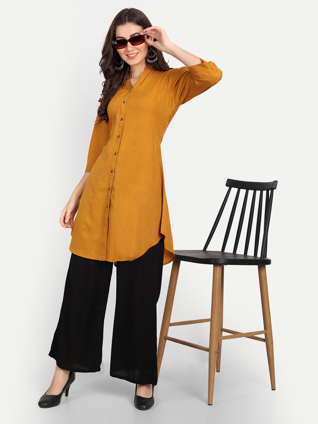 Rudraaksha Button Up Tunic RUDRAAKSHA