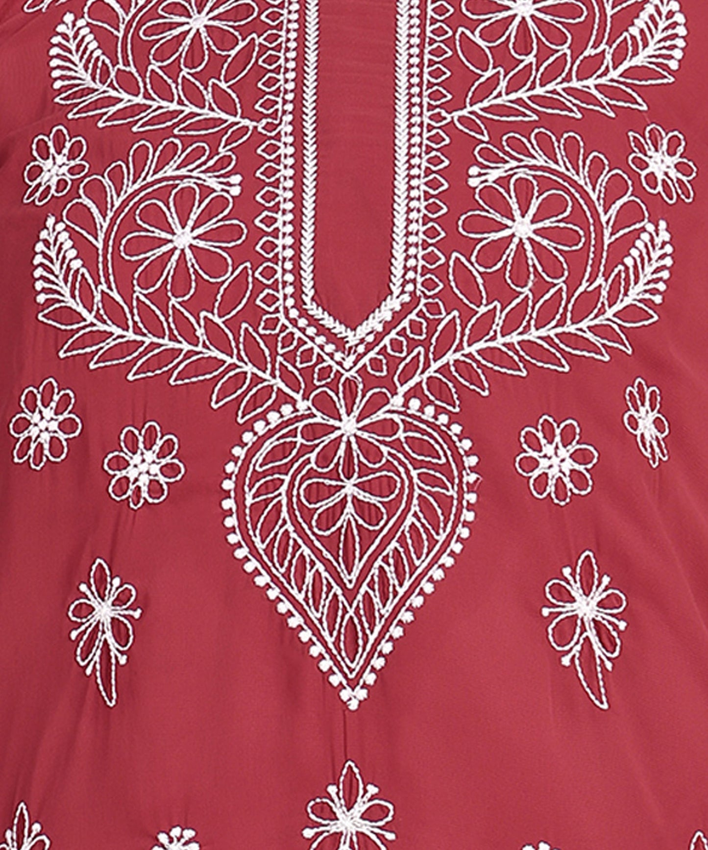 Chikankari Straight Kurta with Palazzo & Dupatta set RUDRAAKSHA