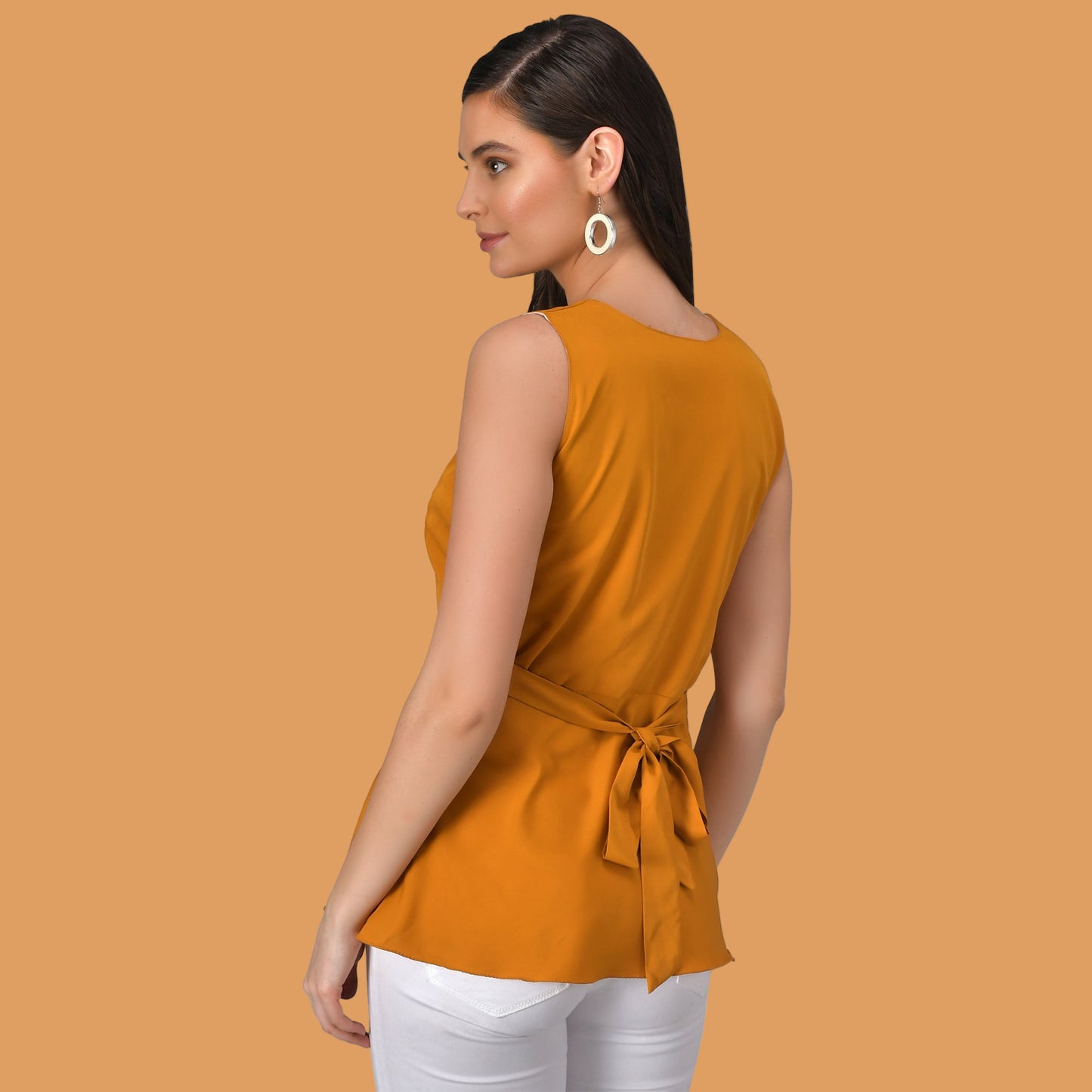 Women's Green Botanical Print Tank Top