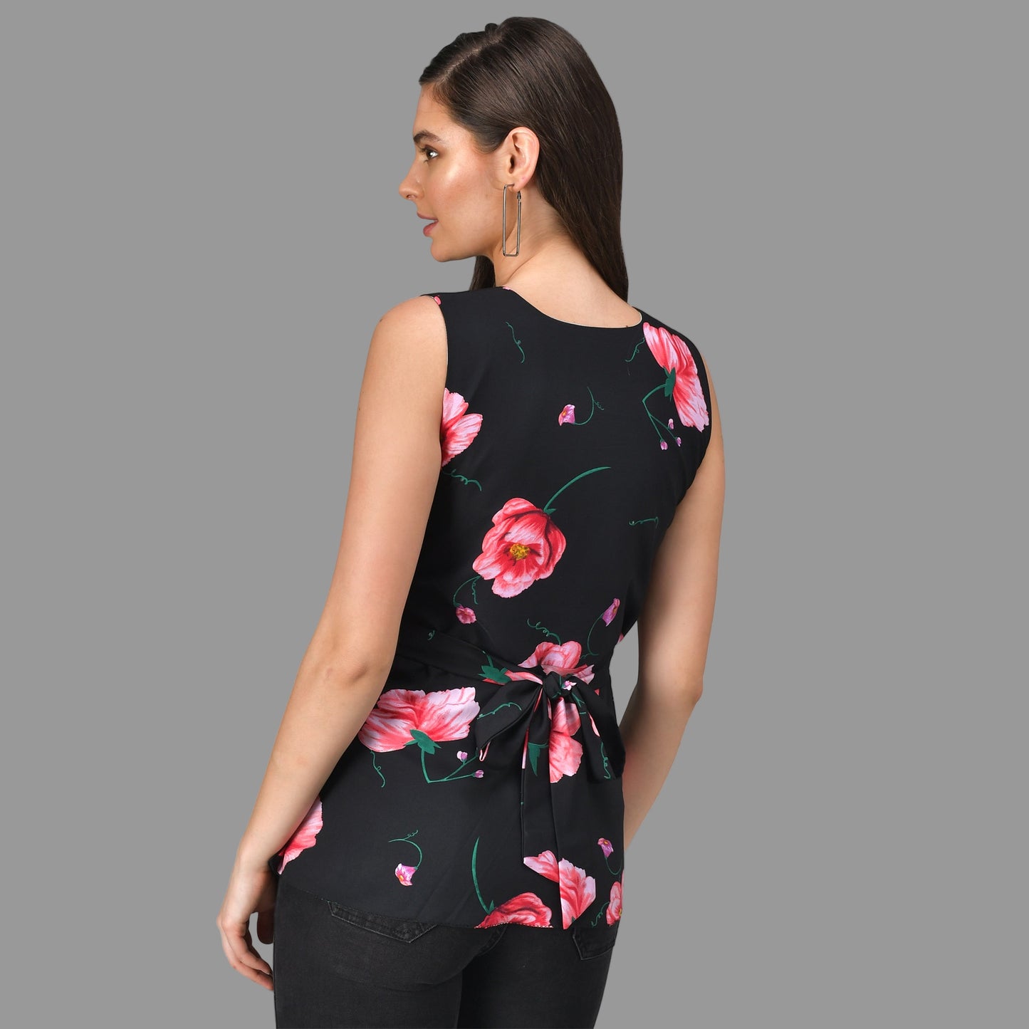 Printed Peplum top