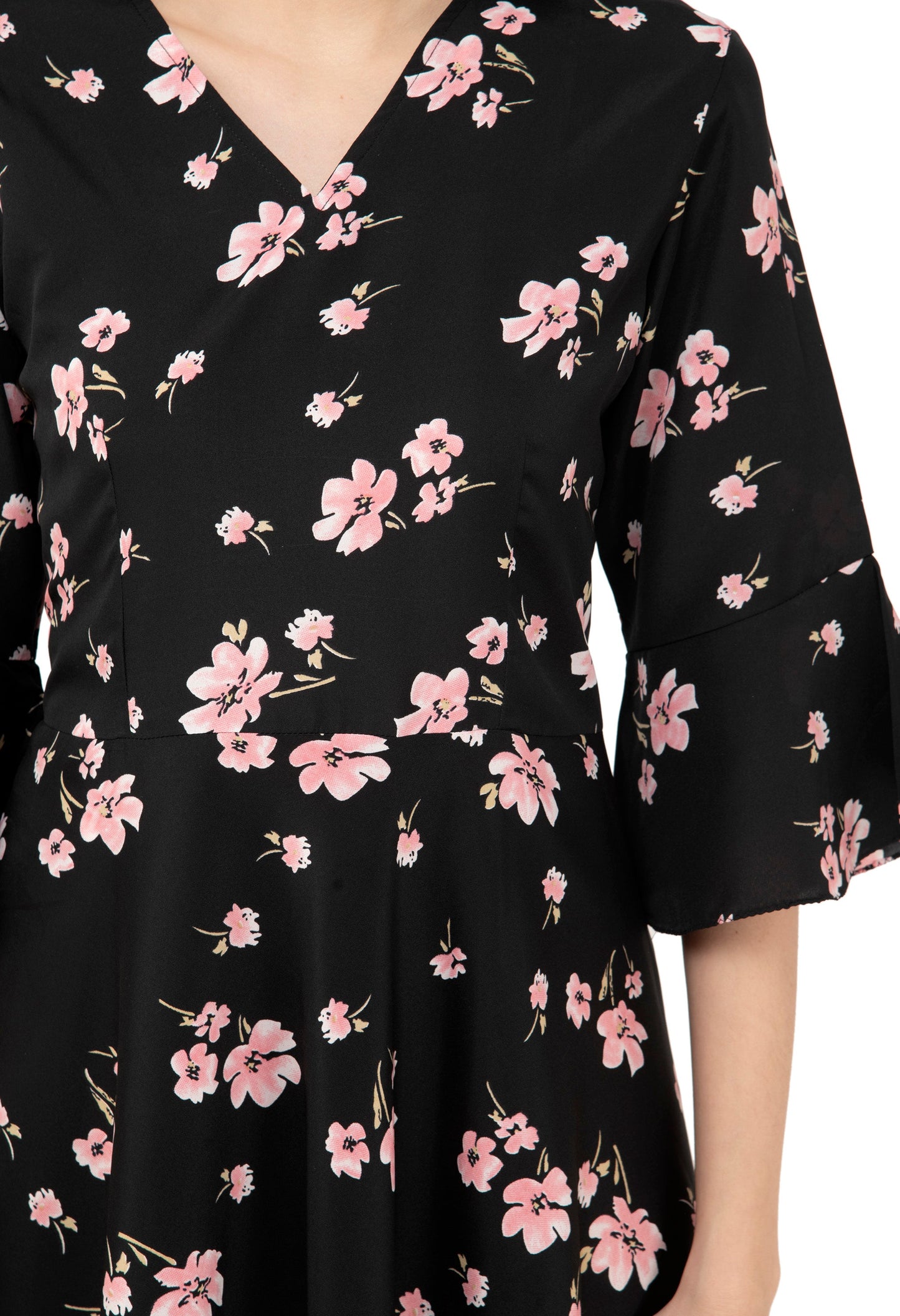 Rudrraaksha Printed Calf Length Dress RUDRAAKSHA