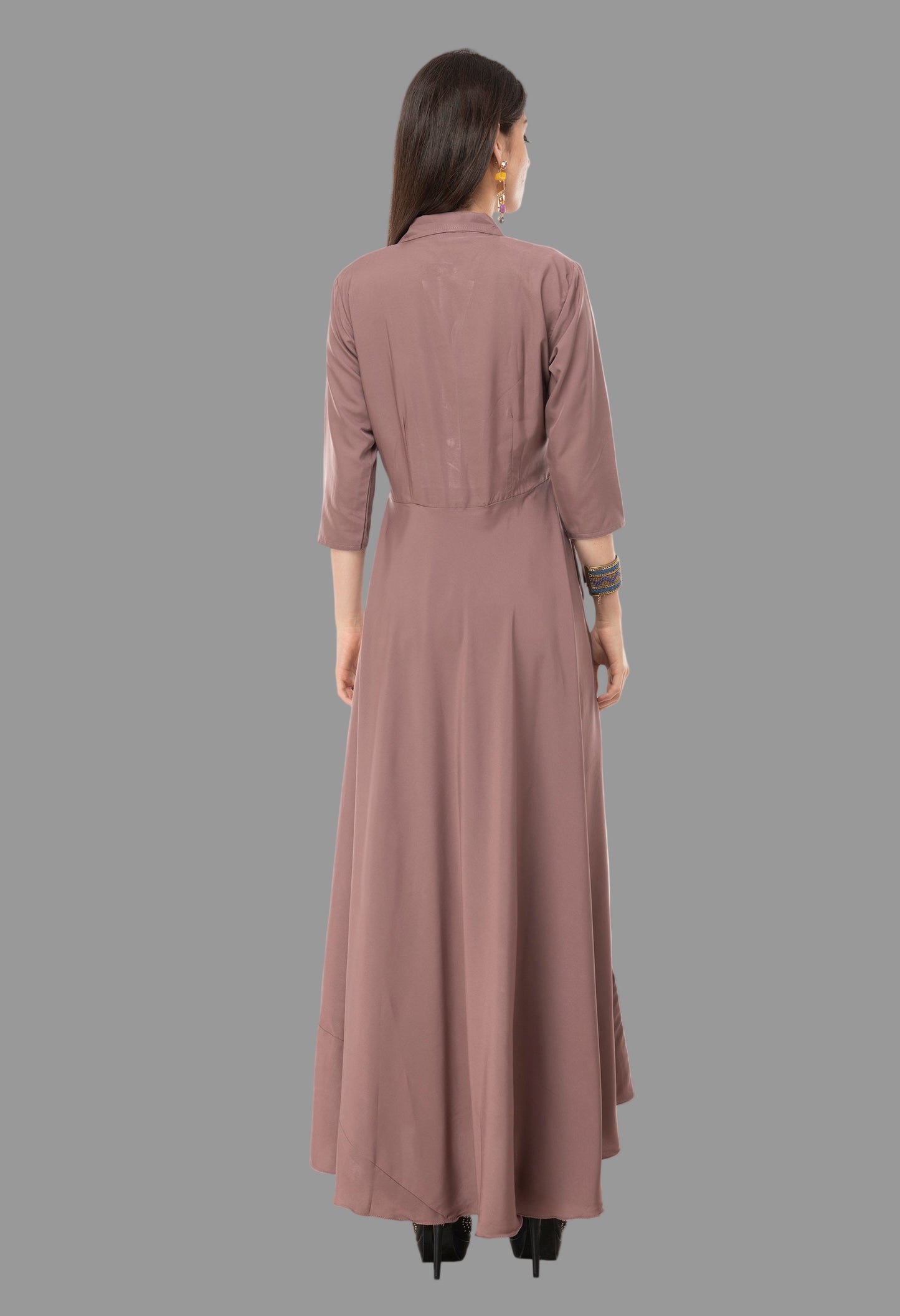 Safari Collared Maxi Dress