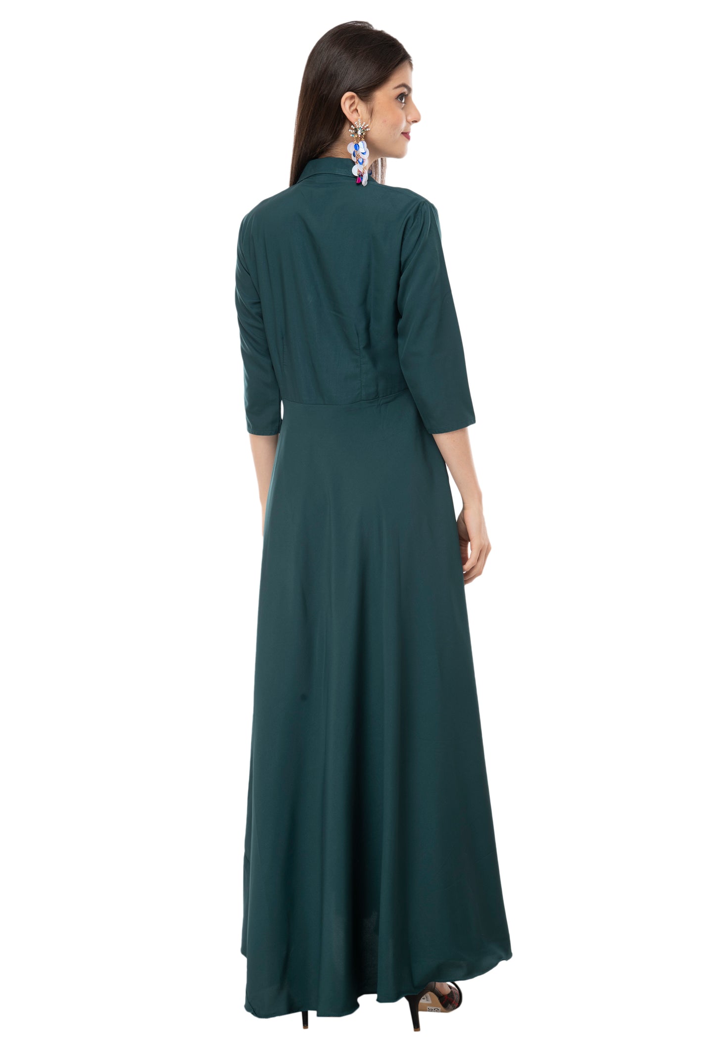 Safari Collared Maxi Dress