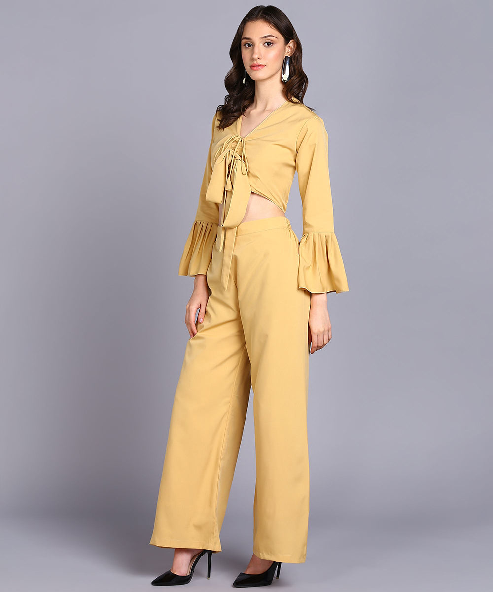 Rudraaksha Stylish solid Co-Ord-Set For women