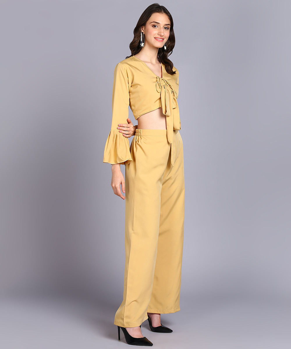 Rudraaksha Stylish solid Co-Ord-Set For women