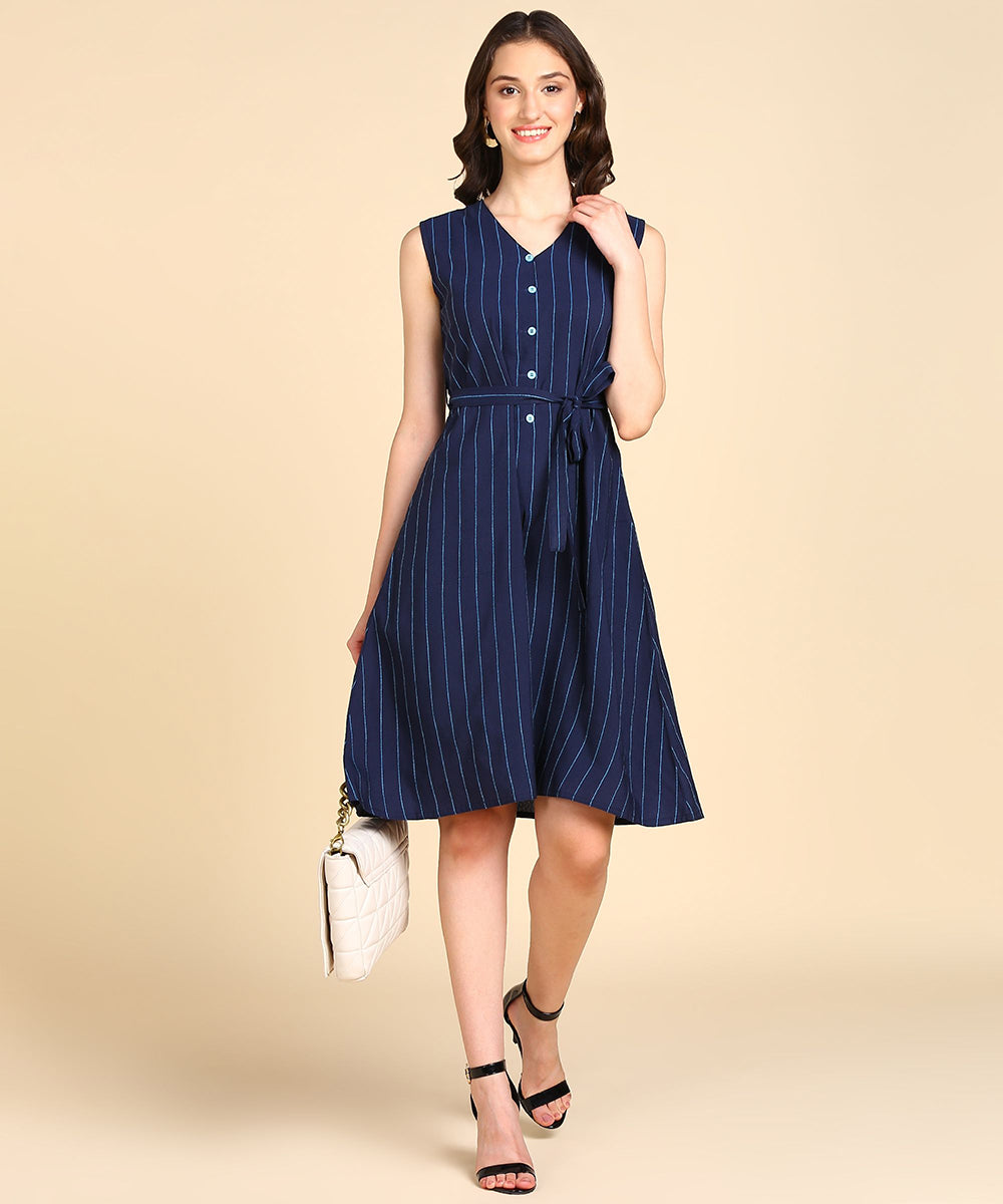 Rudraaksha Stylish Striped Dress For women
