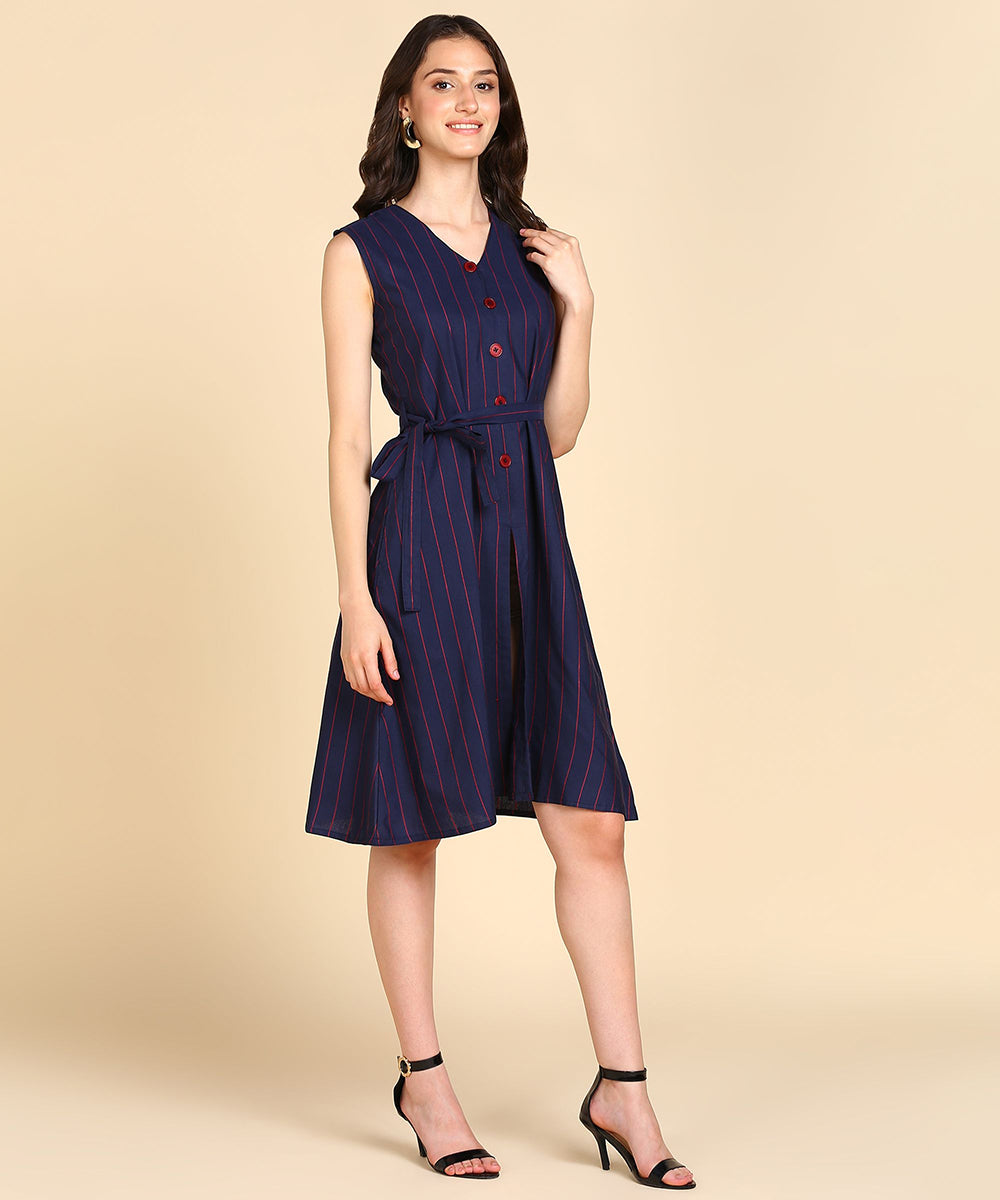Rudraaksha Stylish Striped Dress For women