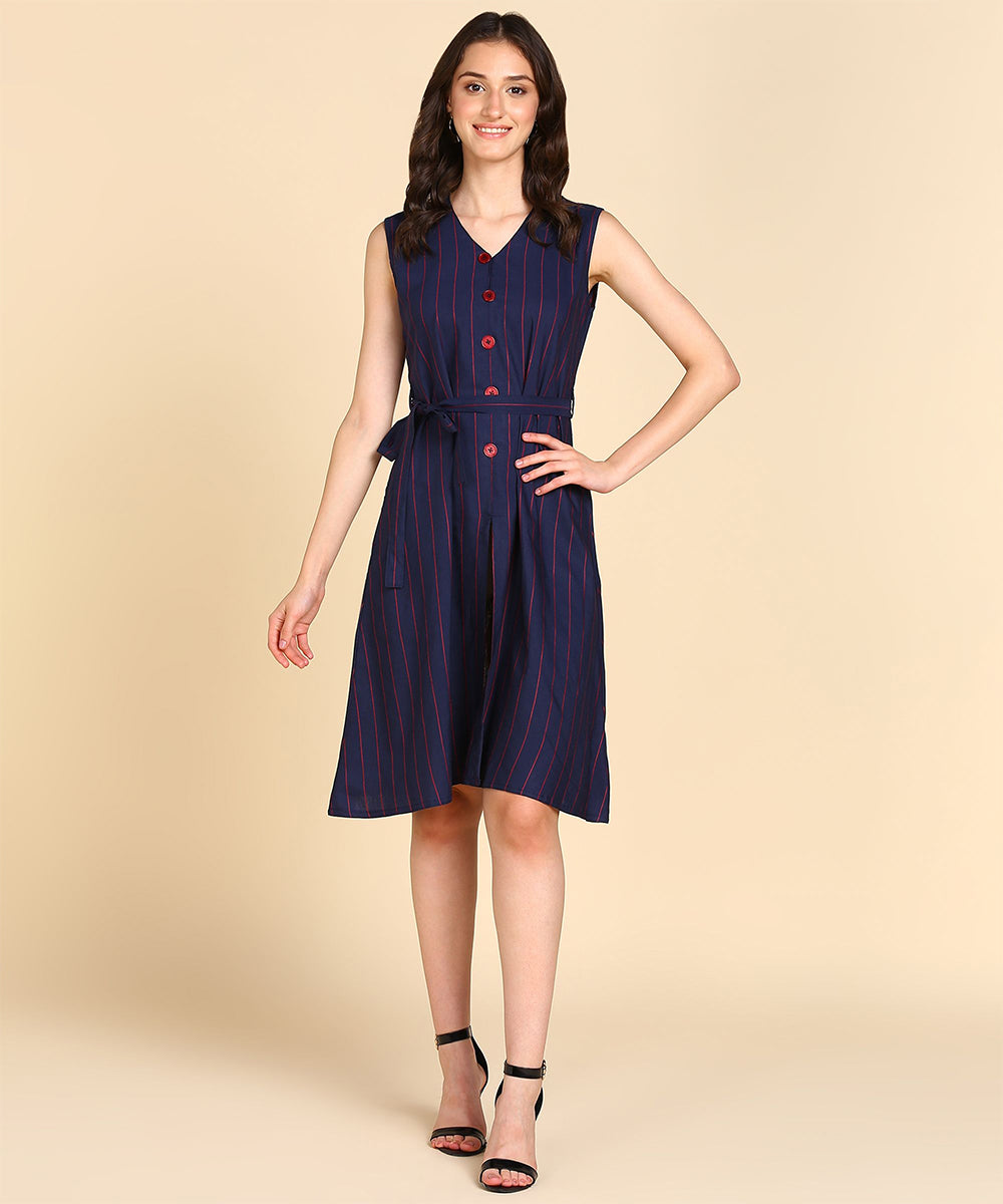 Rudraaksha Stylish Striped Dress For women