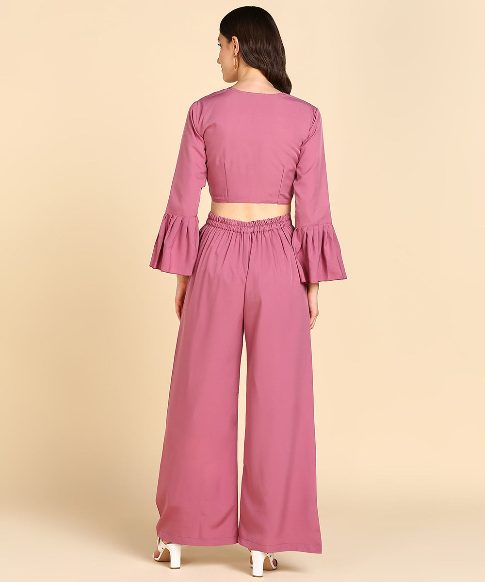 Rudraaksha Stylish solid Co-Ord-Set For women