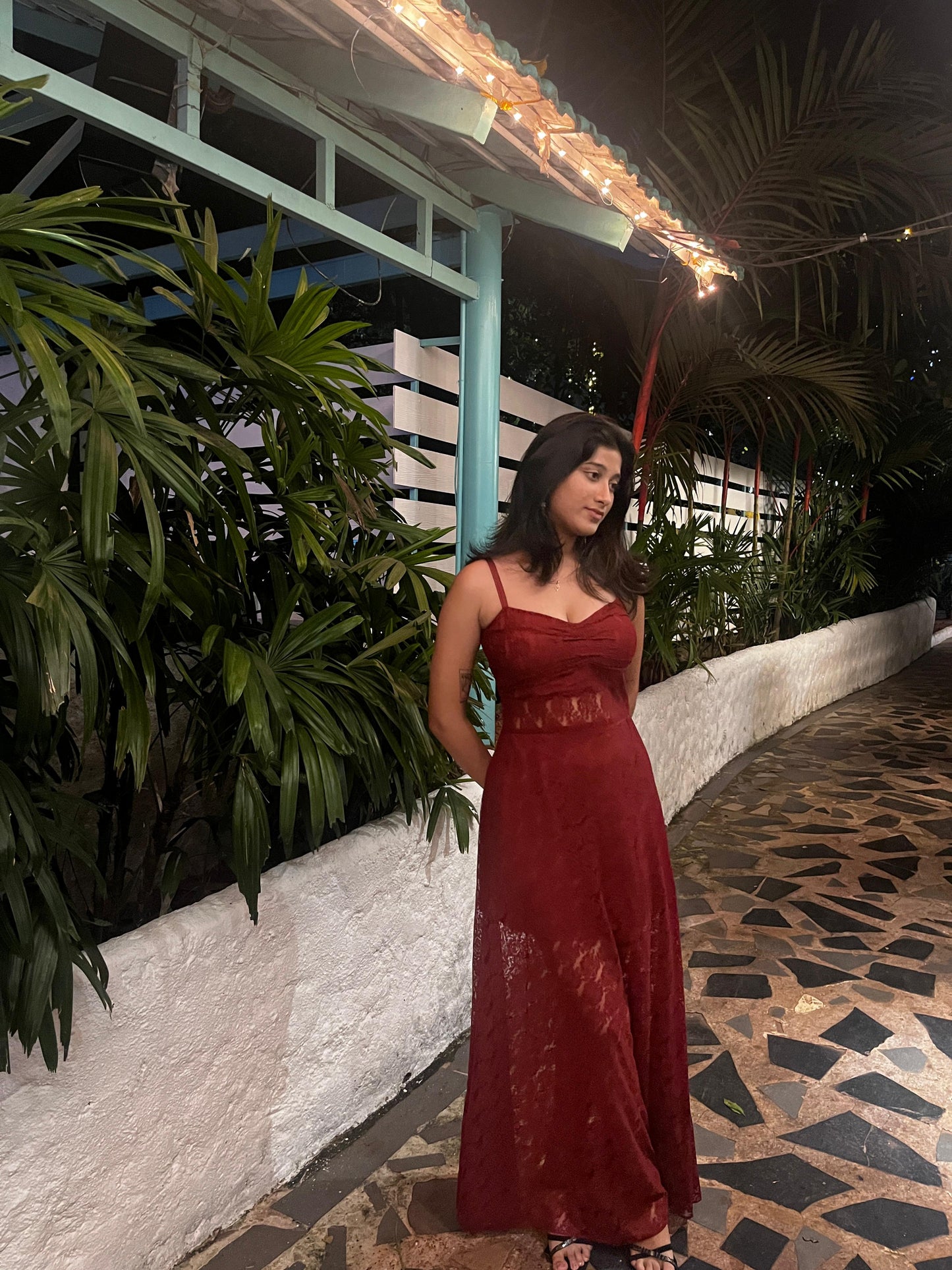 Net Long Dress