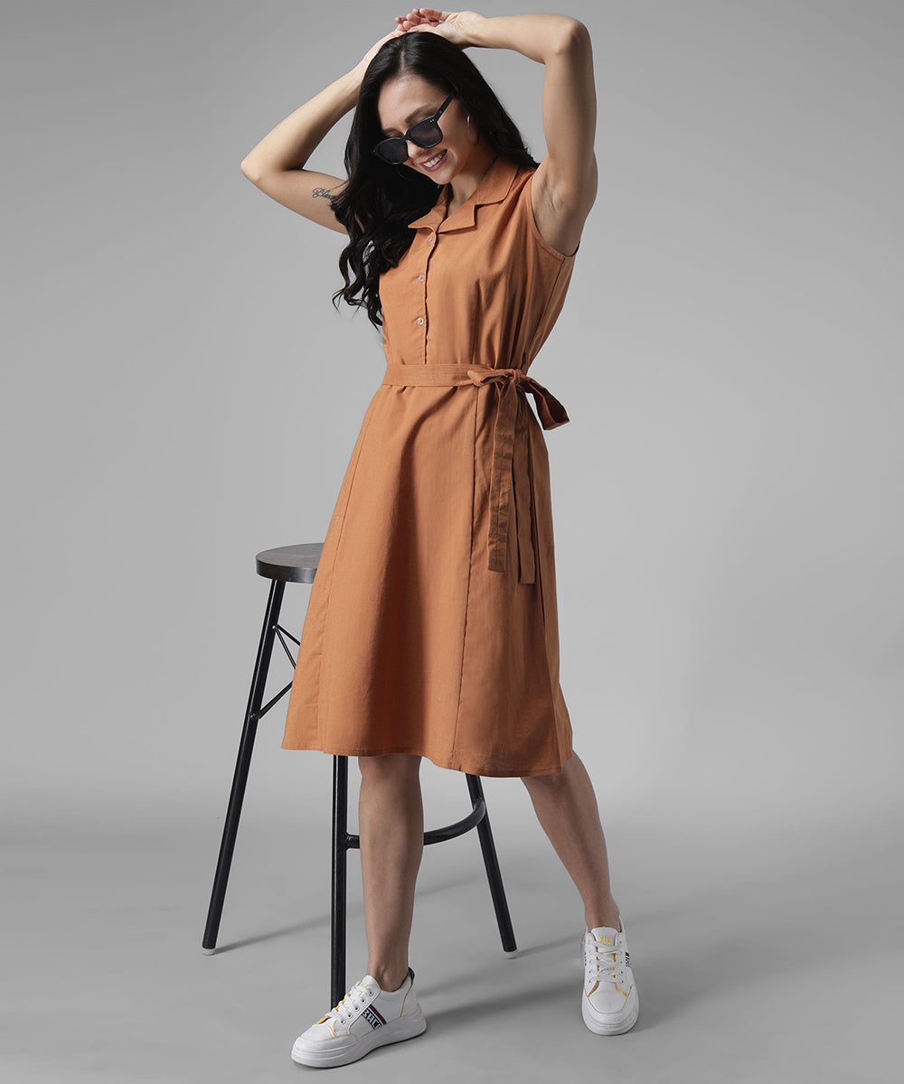 Cotton Plain Dress