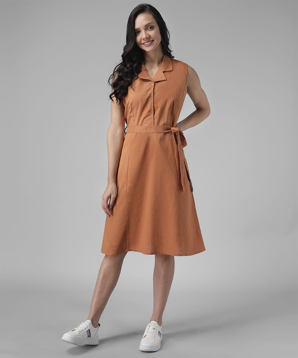 Cotton Plain Dress