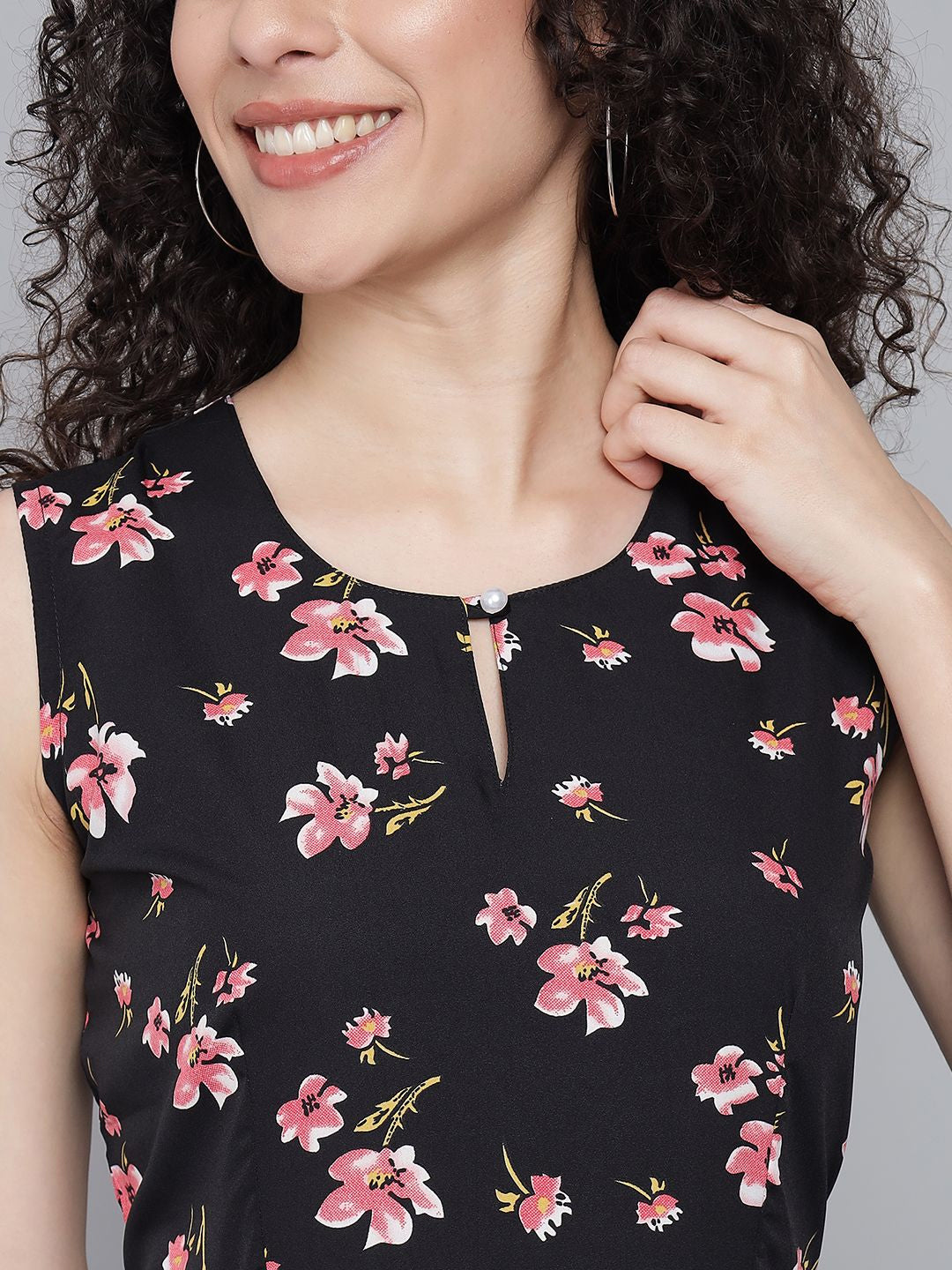 Rudraaksha trendy floral maxi dress for women