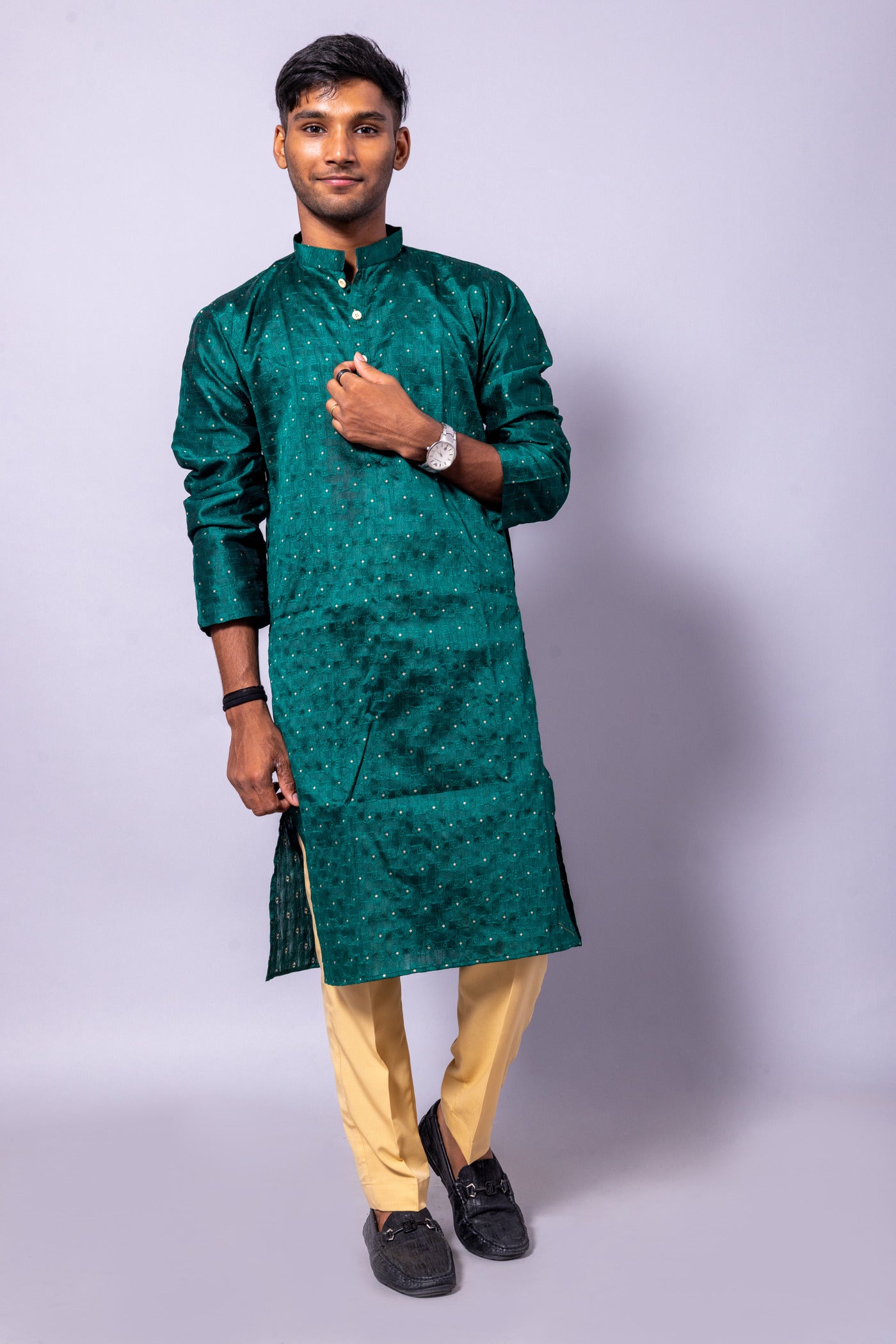 Men's Silk Kurta Pyjama Set