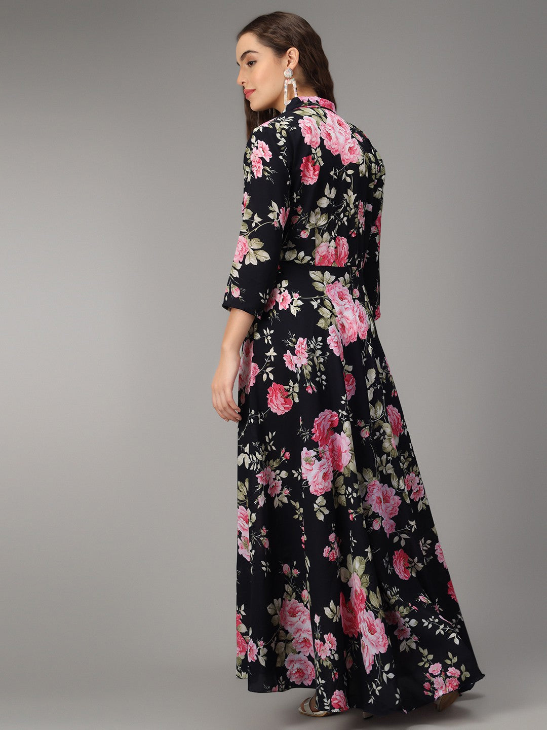 Rudraaksha women printed Aqua Blue stylish Dress