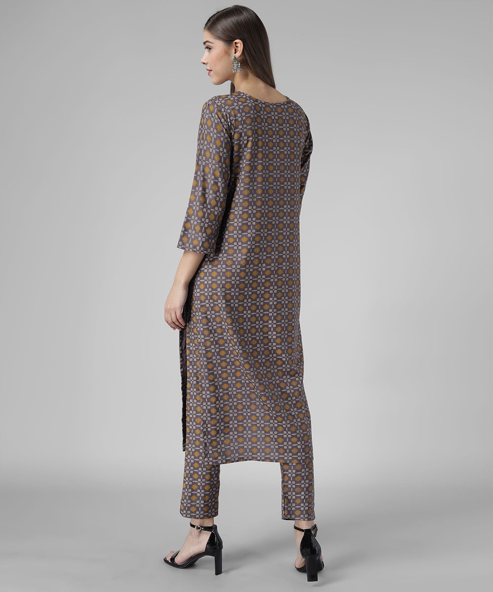 Printed Kutra Palazzo Set