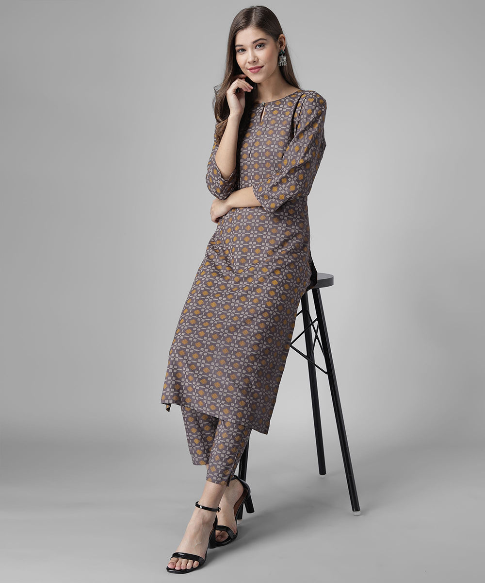 Printed Kutra Palazzo Set