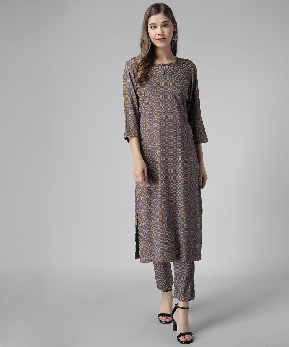 Printed Kutra Palazzo Set
